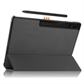 Samsung Galaxy Tab S9 Ultra Tri-Fold Sarjan Smart Lompakkokotelo - Harmaa