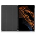 Samsung Galaxy Tab S9 Ultra Tri-Fold Sarjan Smart Lompakkokotelo - Harmaa