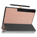 Samsung Galaxy Tab S9 Ultra Tri-Fold Sarjan Smart Lompakkokotelo - Ruusukulta