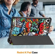 Xiaomi Redmi K Pad Tri-Fold Series Smart Folio -kotelo - Graffiti