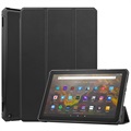 Tri-Fold Smart Amazon Fire HD 10 (2021) Läppäkotelo - Musta