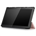 Tri-Fold Series Lenovo Tab M10 Smart Foliokotelo - Ruusukulta