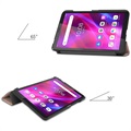 Tri-Fold Smart Lenovo Tab M7 (3rd Gen) Lompakkokotelo - Ruusukulta