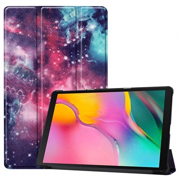 Samsung Galaxy Tab A 10.1 (2019) Tri-Fold Lompakkokotelo - Galaksi