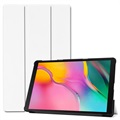Samsung Galaxy Tab A 10.1 (2019) Tri-Fold Läppäkotelo - Valkoinen