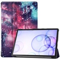 Tri-Fold Sarjan Samsung Galaxy Tab S6 Smart Läppäkotelo - Galaksi