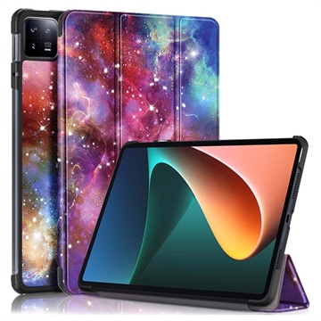 Tri-Fold Series Xiaomi Pad 6/Pad 6 Pro Smart Foliokotelo - Galaksi