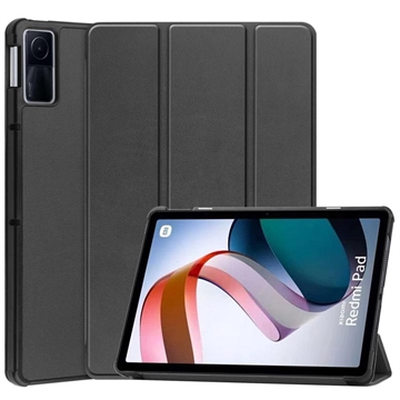 Tri-Fold Sarjan Xiaomi Redmi Pad Smart Lompakkokotelo - Musta