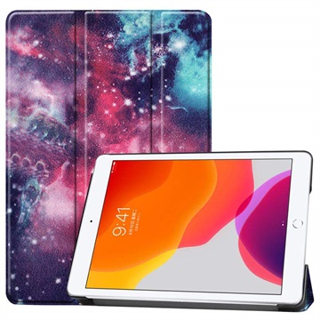 Tri-Fold Sarjan iPad 10.2 2019/2020/2021 Smart Lompakkokotelo - Galaksi