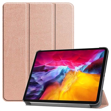 Tri-Fold Series iPad Pro 11 2022/2021 Smart Foliokotelo - Ruusukulta