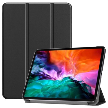 Tri-Fold Series iPad Pro 12.9 2021/2022 Smart Foliokotelo - Musta