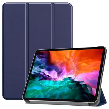 Tri-Fold Series iPad Pro 12.9 2021/2022 Smart Foliokotelo - Sininen