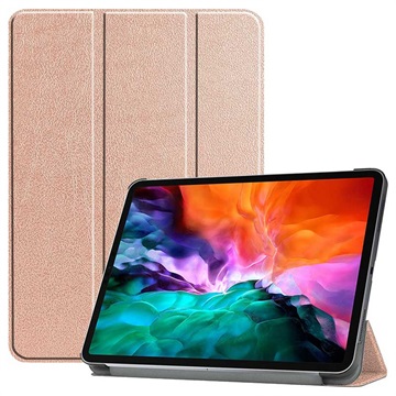 Tri-Fold Series iPad Pro 12.9 2021/2022 Smart Foliokotelo - Ruusukulta