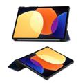 Tri-Fold Sarjan Xiaomi Pad 5 Pro 12.4 Smart Lompakkokotelo - Sininen