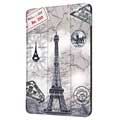 iPad 9.7 2017/2018 Tri-Fold Smart Suojakotelo - Eiffel Torni