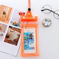 Triple Seal Universal Smartphone vedenpitävä kotelo - 7.2" - oranssi
