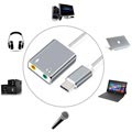 USB-C / AUX Kuuloke & Mikrofoni Audio Adapteri - Harmaa