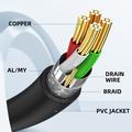 U3-012-MM 50cm Micro 3.0 Type-B naaras Micro USB 2.0 5Pin uros jatkojohto 480Mbps ruuvikiinnitys tyyppi johto