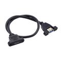 U3-083-AF 50cm A-tyypin USB 3.0 Naaras Micro 3.0 B-tyypin B-naaras ruuvikiinnityksellä 5Gbps jatkokaapeli