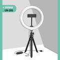 UN-205 8\'\' LED-rengasvalo jalustalla ja puhelimen pidikkeellä Työpöydän Selfie Circle -valaisin YouTube-videokuvaukseen Valokuvaus Meikki