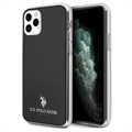 US Polo Small Horse iPhone 11 Pro TPU Suojakuori - Musta / Läpinäkyvä