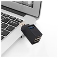 USB 3.0 Hub Jakaja 1x3 - 1x USB 3.0, 2x USB 2.0 - Musta