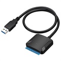 USB 3.0 / SATA Kiintolevyn Kaapelisovitin - Musta