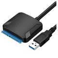 USB 3.0 / SATA Kiintolevyn Kaapelisovitin - Musta