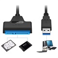 USB 3.0 SATA III Sovitinkaapeli W25CE01 - Musta