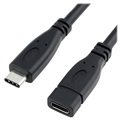 USB 3.1 Type-C / USB 3.1 Type-C Jatkokaapeli - Musta