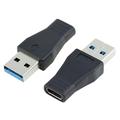 USB 3.1 Type-C naaras USB-A 3.0 uros OTG-sovittimeen