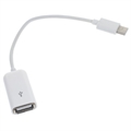 USB 3.1 Type-C / USB 2.0 OTG-kaapelisovitin - 15cm - Valkoinen