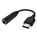 USB-C / 3.5mm audiosovitin - Audio- ja puhelutuki - musta