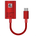 USB C-tyypin / HDMI Adapter TH002 - 4K - 15cm - Punainen
