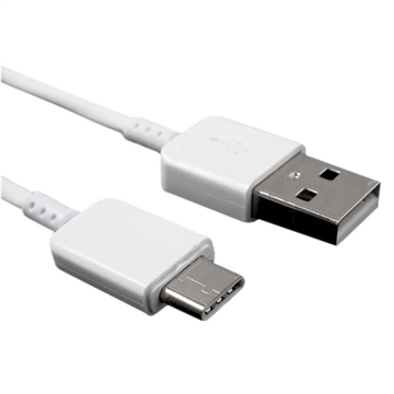 USB- ja USB-C-latauskaapeli iPhone 15 Pro/15 Pro Max/16 Pro/16 Pro Max - 1m - Valkoinen