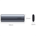 Ugreen CM400 M.2 PCIe SATA SSD-Kotelo - USB 3.2 Gen 1 - Harmaa