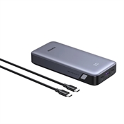 Ugreen Nexode PB532 20000mAh:n varavirtalähde, PD/QC - 30W, LED-näyttö - harmaa
