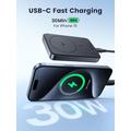Ugreen PB761 10000mAh Qi2 Power Bank - 30W USB-C PD & 15W MagSafe - Harmaa