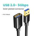 Ugreen USB 3.0 Uros/Naaras Jatkojohto - 2m - Valkoinen