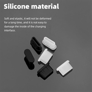 UltraFlex USB-C pölynestopistoke droneille, älypuhelimille ja tableteille - 3 kpl - musta
