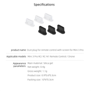 UltraFlex USB-C pölynestopistoke droneille, älypuhelimille ja tableteille - 3 kpl - musta