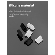 UltraFlex USB-C pölynestopistoke droneille, älypuhelimille ja tableteille - 3 kpl - musta