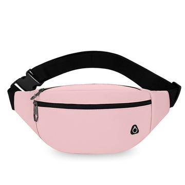 Unisex yksi olkalaukku / Crossbody laukku - vaaleanpunainen