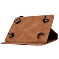 Universal 3D-kuvioinen Smart Tablet Folio -kotelo - 10" - Ruskea