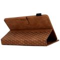 Universal 3D-kuvioinen Smart Tablet Folio -kotelo - 10" - Ruskea