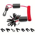 Universal Boat Kill Switch -kaulanauha 7 avaimella - 1.6m