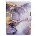 Universal Marble Pattern Tablet Folio Kotelo - 10" - violetti