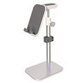 Yleiskäyttöinen Puhelimen / Tabletin / Kuulokkeiden Pidike YZ-103 - Hopea