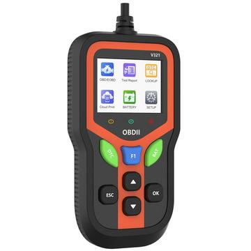 V321 OBD2 auton vikadiagnostiikka-skanneri, jossa on 2,4 tuuman värinäyttö