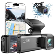 V56 GPS-kaksoiskamerasarja - 4K-etukamera ja 2K-takakamera - musta